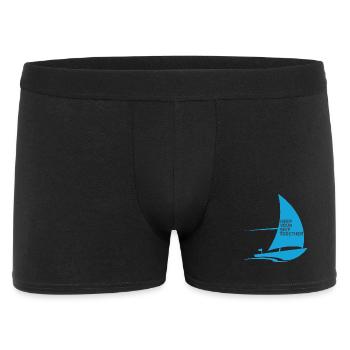 Régate Voile Chemise Voilier Yacht Équipage - Boxer Homme - noir - Devant