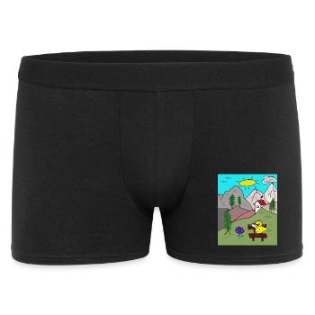 Mountains Mountains Nature Alps Duck Letter - Men's Boxer Shorts - black - Front