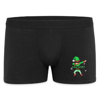 Awkward Elf Family Christmas Shirt - Men's Boxer Shorts - black - Front