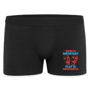 Musical Theatre Work Is Important Play Importanter - Men's Boxer Shorts - black - Front