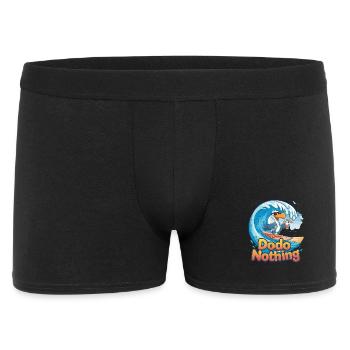Dodo Nothing Funny Surfing Dodo Bird Summer - Men's Boxer Shorts - black - Front