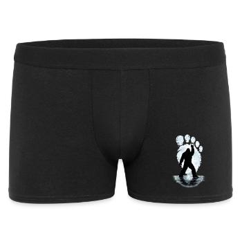 Bigfoot Rock on Shield Sasquatch Yeti Rock & Roll - Men's Boxer Shorts - black - Front