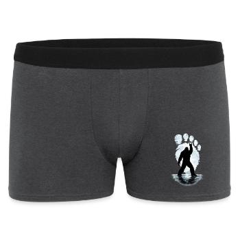 Bigfoot Rock sur Shield Sasquatch Yéti Rock & Roll - Boxer Homme - charbon - Devant