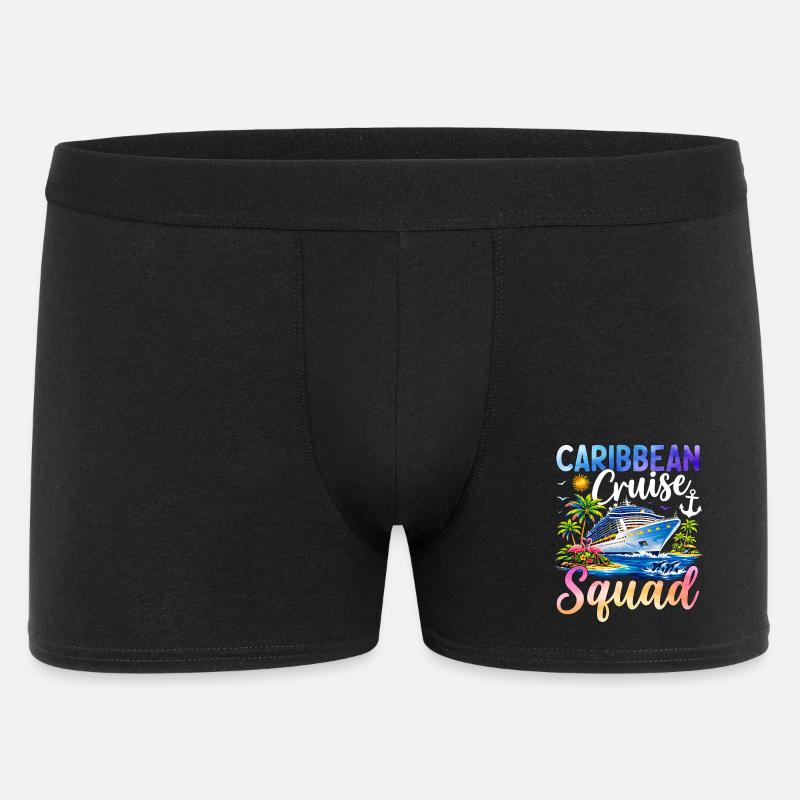 Caribbean Cruise Squad - Männer Boxer Shorts - Schwarz