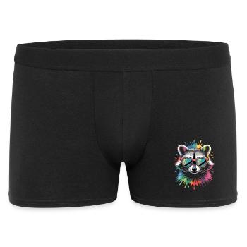 Explosion de la couleur des ratons laveurs - Boxer Homme - noir - Devant