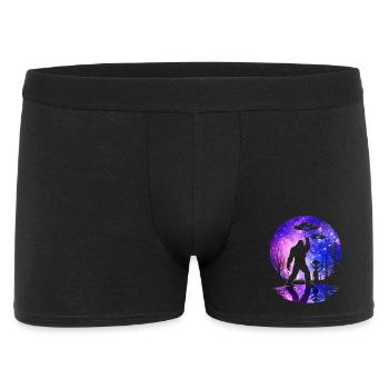 Bigfoot Rock On Sign Sasquatch Yeti Rock And Roll - Men's Boxer Shorts - black - Front