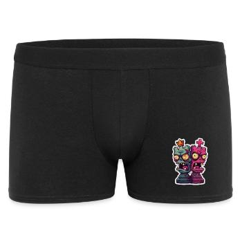 Chess Zombie Figures Design for Men Gift - Men's Boxer Shorts - black - Front