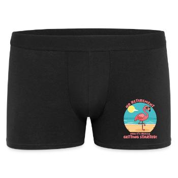 Retirement? Now it's really getting started! - Men's Boxer Shorts - black - Front