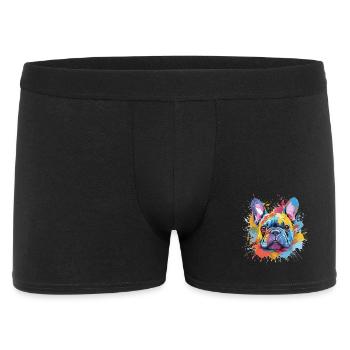 French Bulldog Colorful Dog Splash Art - Men's Boxer Shorts - black - Front