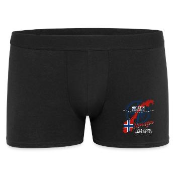 Arctic Circle - Norway Vacation Nature Gift - Men's Boxer Shorts - black - Front