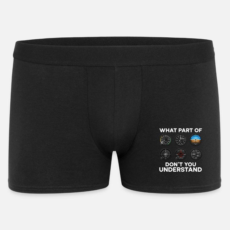 Airplane Flight Pilot Airplane Airline - Men's Boxer Shorts - black