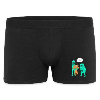 Aliens Found Cat Shirt - Men's Boxer Shorts - black - Front