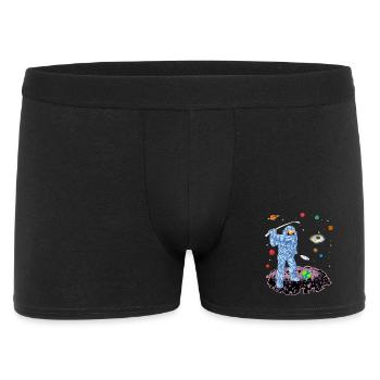 Astronaut Space Golf Shirt - Men's Boxer Shorts - black - Front