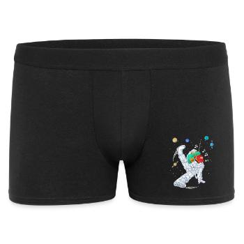 Astronaut-Rapper-Tanzshirt - Männer Boxer Shorts - Schwarz - Vorne
