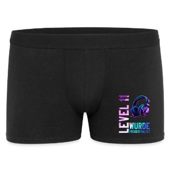 11. Geburtstag Junge Mädchen 11 Jahre Level 11 - Männer Boxer Shorts - Schwarz - Vorne
