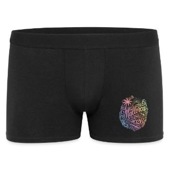 Palmier coloré de Majorque 2026 - Boxer Homme - noir - Devant