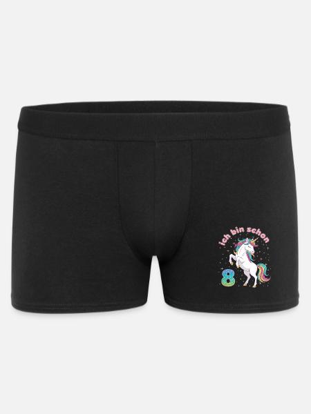8-års fødselsdag, enhjørningepige, jeg er allerede 8 - Boxer Shorts til mænd - sort