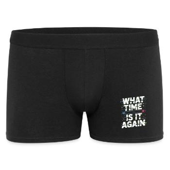 What Time Is It Again Time Blindness - Men's Boxer Shorts - black - Front