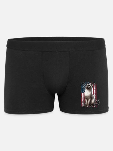 Siamese Cat US Siamkatze - Men's Boxer Shorts - black