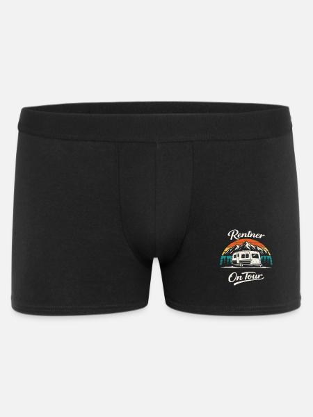 Pensioner On Tour Camping Shirt Caravan - Men's Boxer Shorts - black