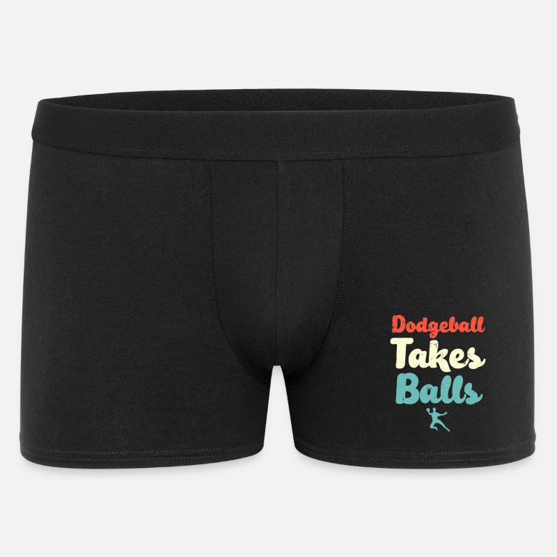 Völkerball braucht Bälle - Männer Boxer Shorts - Schwarz