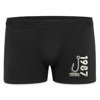 Cadeau pour le 39e anniversaire Pêcheur Pêcheur 1987 - Boxer Homme - noir - Devant