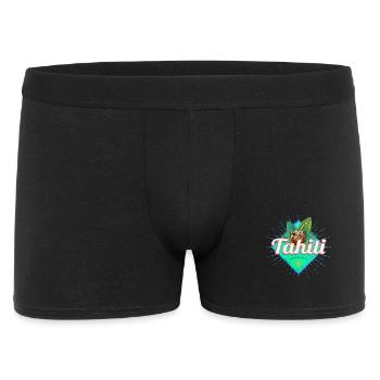 Tahiti in Französisch-Polynesien Insel Vintage - Männer Boxer Shorts - Schwarz - Vorne