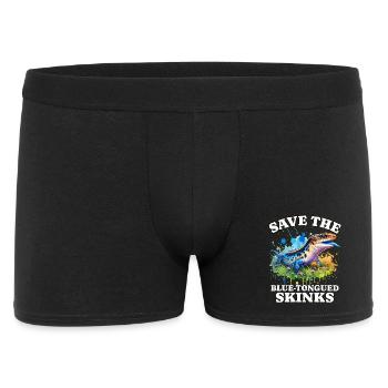 Save Bluetongue Skink - Men's Boxer Shorts - black - Front