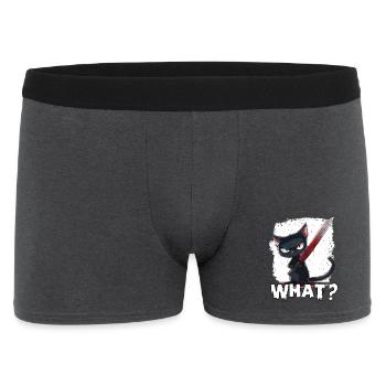 Horror Cat Halloween Party T Kitten Costume - Men's Boxer Shorts - charcoal grey - Front