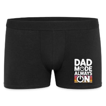 Dad Mode Always On Lustige Geschenkidee Vater - Männer Boxer Shorts - Schwarz - Vorne