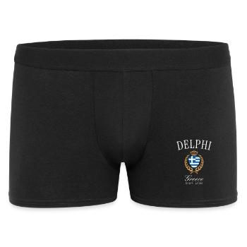 Couronne des armoiries de Delphe Grèce – Souvenir de voyage - Boxer Homme - noir - Devant