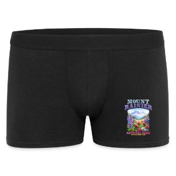 Mount Rainier National Park Flower Garden - Men's Boxer Shorts - black - Front