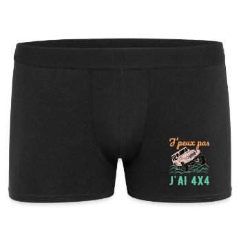 J’Peux Pas J’ai 4x4 Humour Off Road Tout Terrain - Boxer Homme - noir - Devant