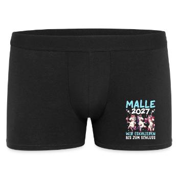 Malle 2027 We escalate to the end unicorn - Men's Boxer Shorts - black - Front