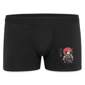 Samouraï paresseux sous le soleil rouge - Boxer Homme - noir - Devant