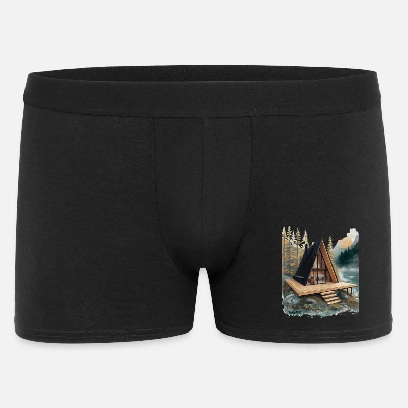 Retraite du lac Aframe - Boxer Homme - noir