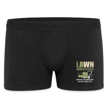 Lawn mower lawn (meadow) - Men's Boxer Shorts - black - Front