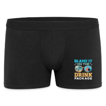 Blame It On The Drink Package Alcohol - Men's Boxer Shorts - black - Front