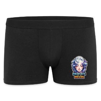Méditation lunaire, pleine conscience lunaire, spirituel - Boxer Homme - noir - Devant