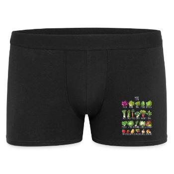 Hobby Garten Mai Obst & Gemüse für grüne Daumen - Männer Boxer Shorts - Schwarz - Vorne