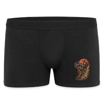 Dirtbike Dirt Bike Motocross - Männer Boxer Shorts - Schwarz - Vorne