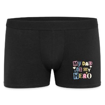 My Dad Is My Hero - Sweet Father's Day / Child Gift - Men's Boxer Shorts - black - Front