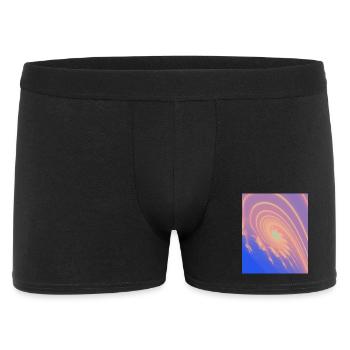 Pastel Spiral Rainbow Swirl - Men's Boxer Shorts - black - Front