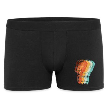 Musique Rétro Microphone Dj Schlager Musique - Boxer Homme - noir - Devant