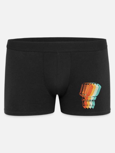 Music Retro Microphone Dj Schlager Music - Men's Boxer Shorts - black