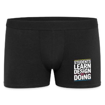 Les étudiants éducateurs en design apprennent le design graphique - Boxer Homme - noir - Devant