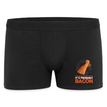 If It Smells Like Bacon Funny Meat Quote - Men's Boxer Shorts - black - Front