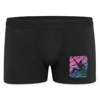 Boulderer Boulder Bouldern - Männer Boxer Shorts - Schwarz - Vorne