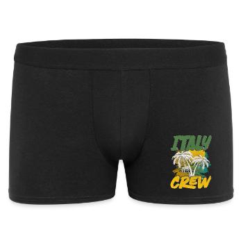 Italy Crew - Men's Boxer Shorts - black - Front