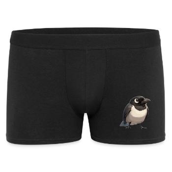 Elstern Elster - Männer Boxer Shorts - Schwarz - Vorne